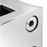 Reflective Silver Curved-seat D-shaped Glass Clamp