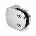 Reflective Silver Curved-seat D-shaped Glass Clamp