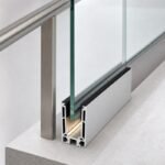 Glass Railing Base Shoe with Lighting Recess