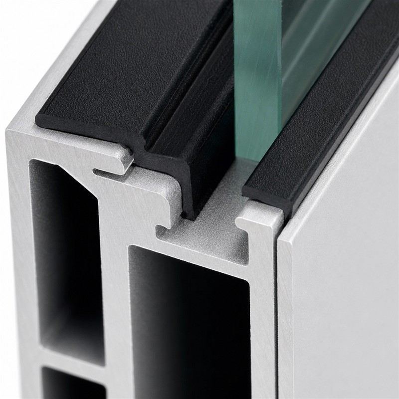 Glass Railing Base Shoe with Lighting Recess