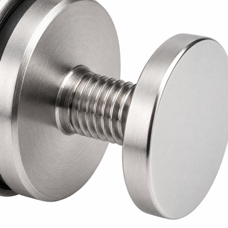 Matte Silver Female-thread Glass Mounting Adapter