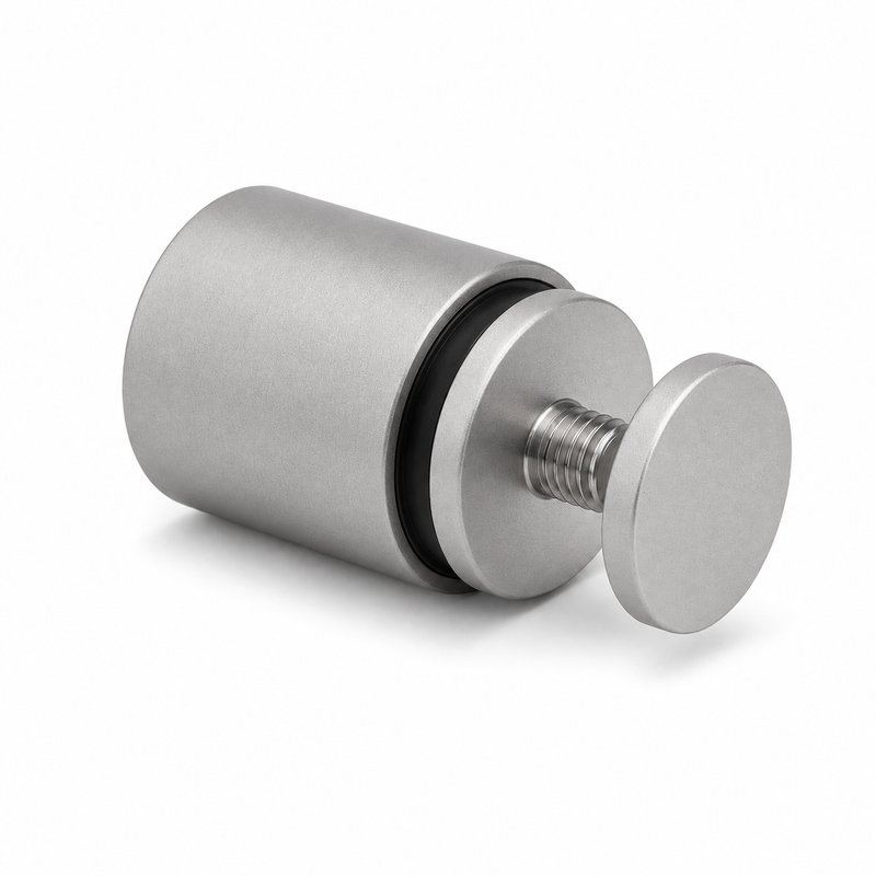 Matte Silver Female-thread Glass Mounting Adapter
