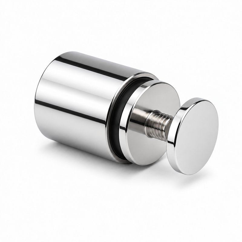 Reflective Silver Female-thread Glass Mounting Adapter