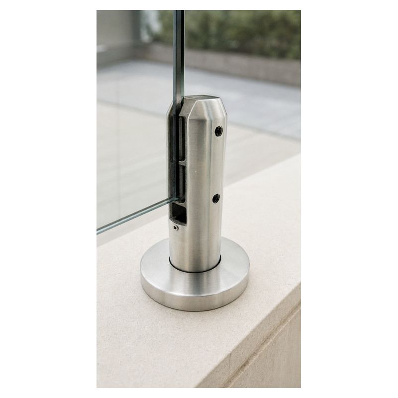 Round-base Glass Spigot with Rectangular Pads