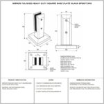 Two-screw Square-base Glass Spigot