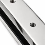 Reflective Silver Two-screw Square-base Glass Spigot