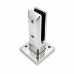Reflective Silver Two-screw Square-base Glass Spigot