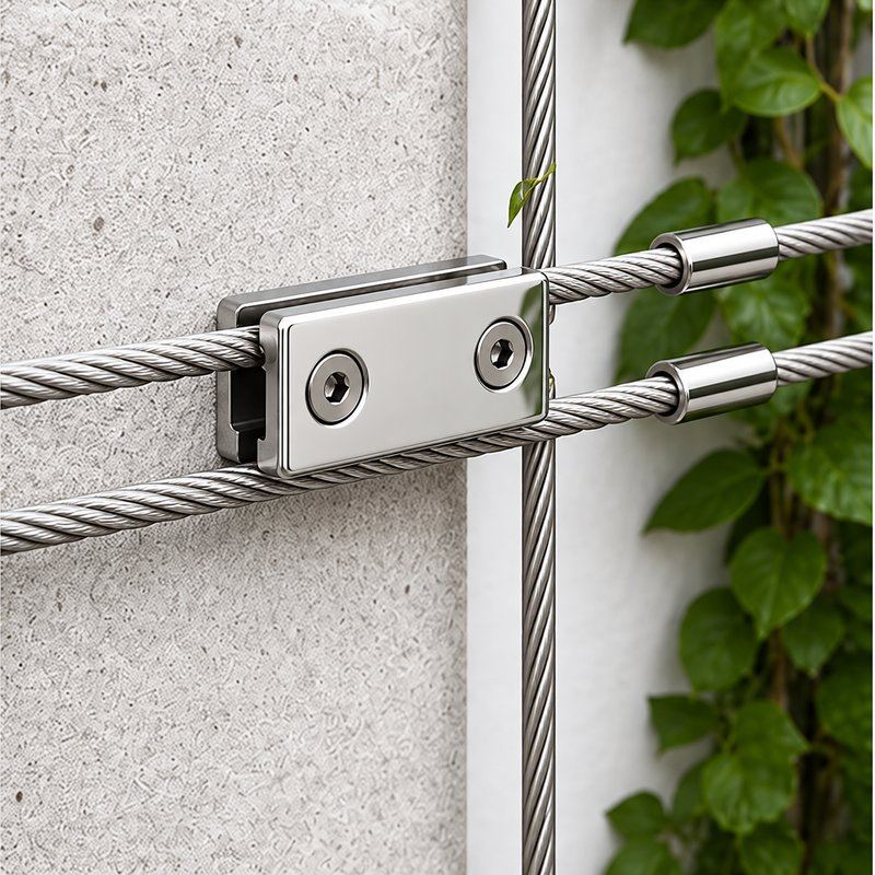 Reflective Silver Parallel Wire Rope Clamp