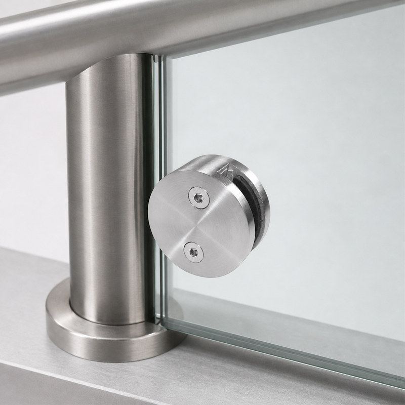 Two-screw Round Glass Clamp