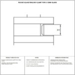 Reflective Silver Two-screw Round Glass Clamp