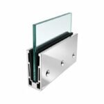 Reflective Silver Side-fixing Glass Railing Base Shoe