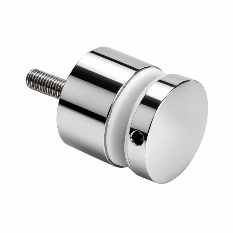 Reflective Silver Slim-cap Glass Standoff