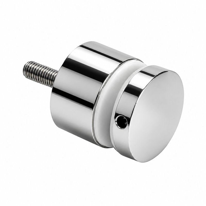 Reflective Silver Slim-cap Glass Standoff