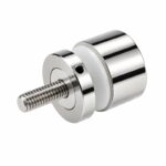 Reflective Silver Slim-cap Glass Standoff