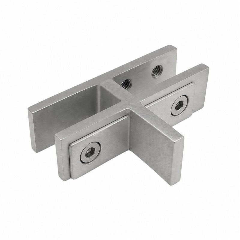 Cross-shaped Glass Connector Clamp