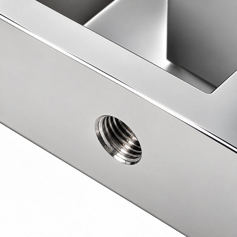 Reflective Silver Cross-shaped Glass Connector Clamp