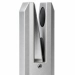 Matte Silver Pressure-pad Square-base Glass Spigot