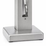 Matte Silver Pressure-pad Square-base Glass Spigot