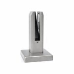Matte Silver Pressure-pad Square-base Glass Spigot