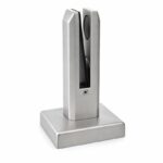 Matte Silver Pressure-pad Square-base Glass Spigot