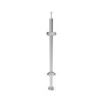 Round Corner Glass Railing Post