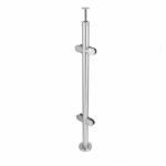 Round Corner Glass Railing Post