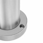 Round Inline Glass Railing Post
