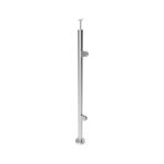 Round End Glass Railing Post