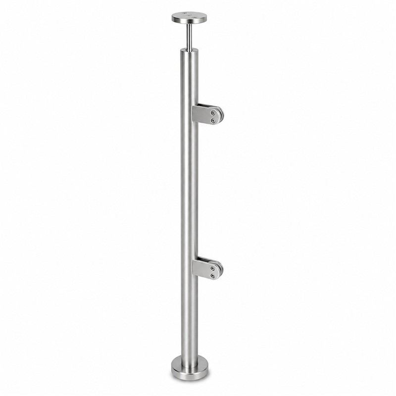 Round End Glass Railing Post