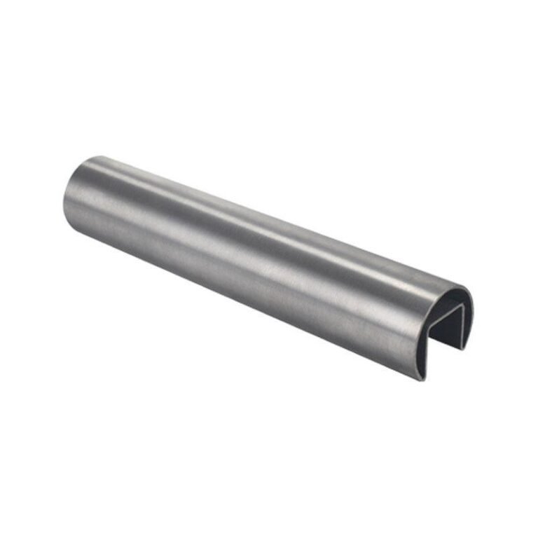 Round Slotted Glass Handrail Tube