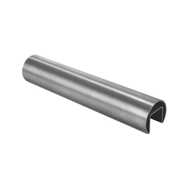 Round Slotted Glass Handrail Tube