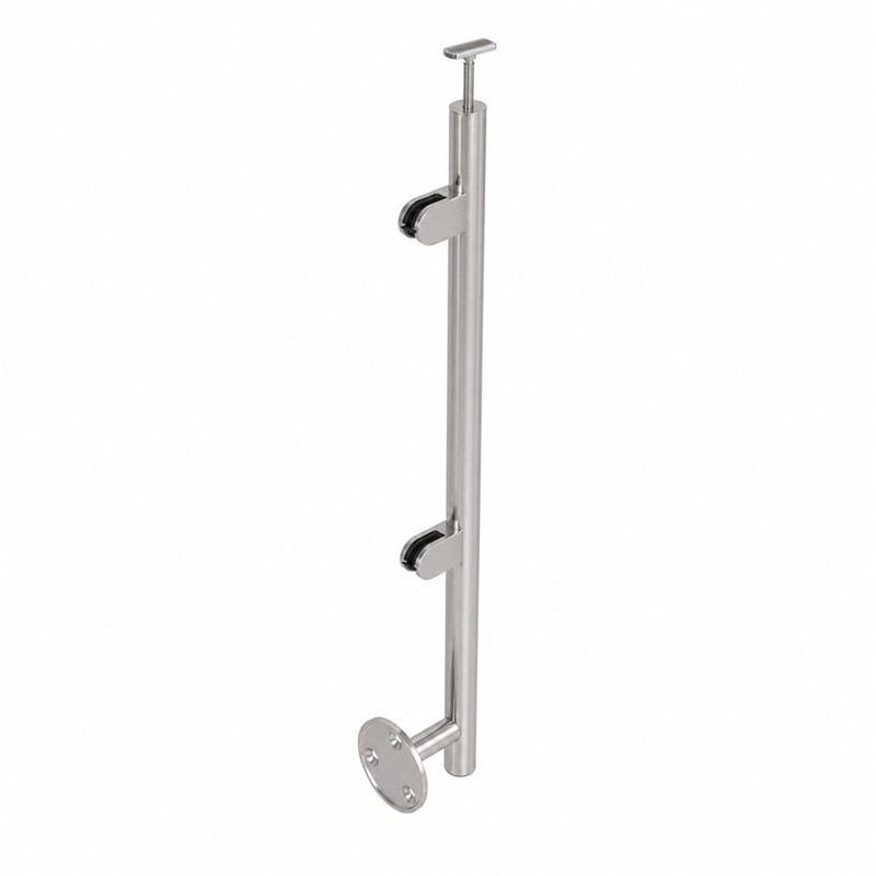 Side-mounted Glass Railing End Post