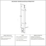 Side-mounted Glass Railing End Post