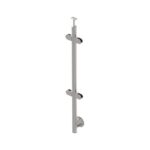 Side-mounted Inline Glass Railing Post