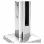 Reflective Silver Chamfered-head Square-base Glass Spigot