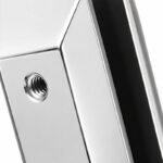 Reflective Silver Chamfered-head Square-base Glass Spigot