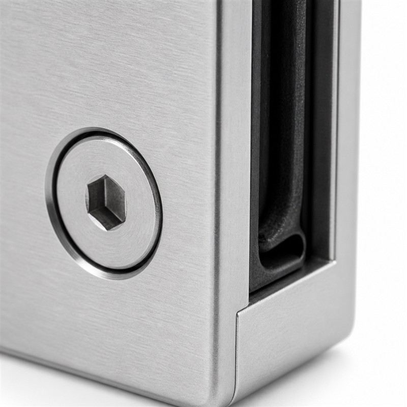 Square Glass Clamp with Lower Face Screws