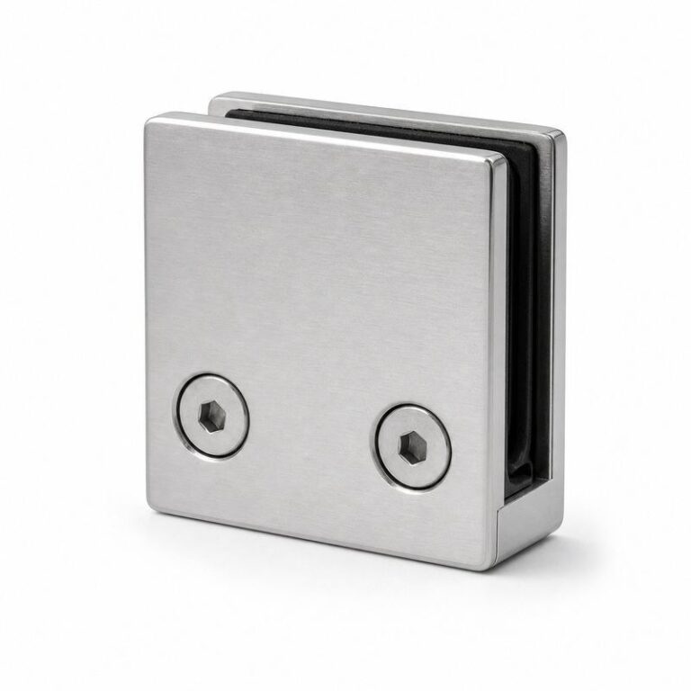 Square Glass Clamp with Lower Face Screws