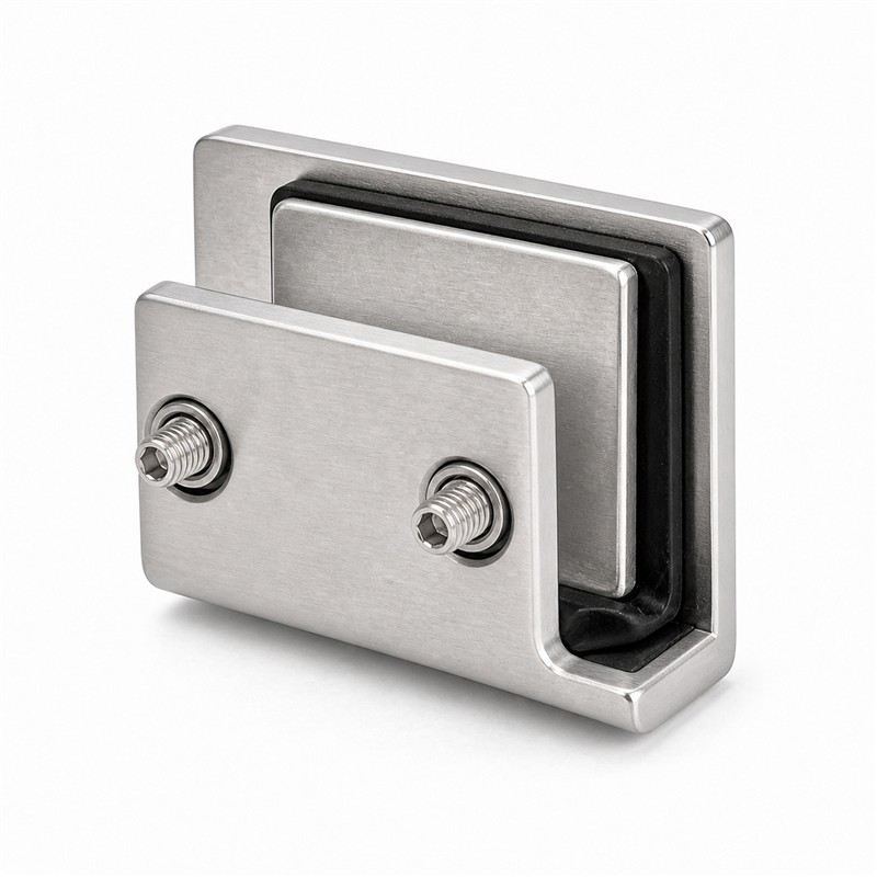 Square Glass Clamp with Lower Face Screws