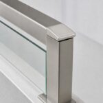 Square Glass Railing End Cap
