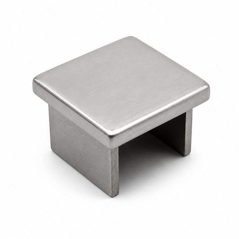 Square Glass Railing End Cap
