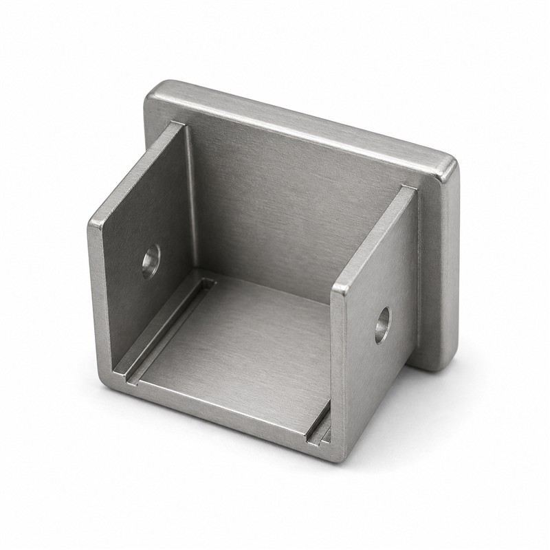 Square Glass Railing End Cap