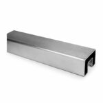 Square Slotted Glass Handrail Tube