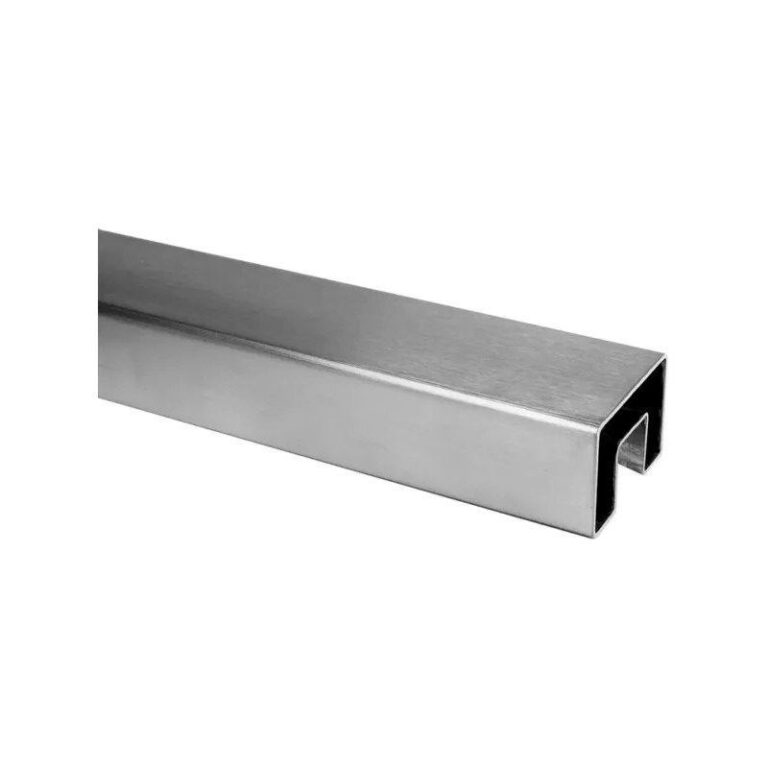 Square Slotted Glass Handrail Tube