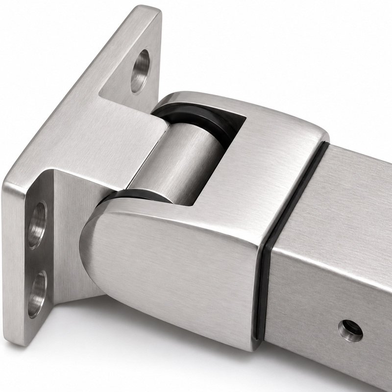 Pivoting Square Handrail Wall Connector