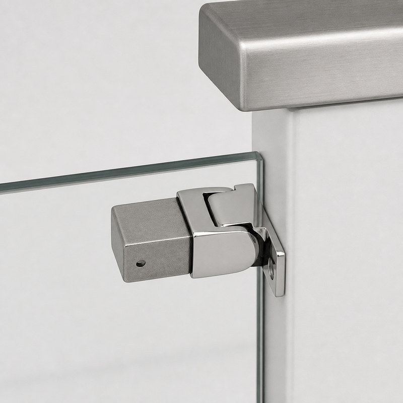 Pivoting Square Handrail Wall Connector