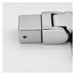 Reflective Silver Pivoting Square Handrail Wall Connector