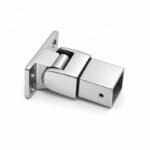 Reflective Silver Pivoting Square Handrail Wall Connector