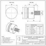 Side-screw Wall Glass Standoff
