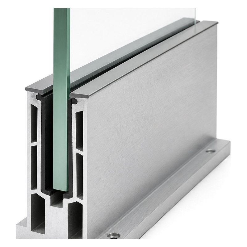 Flanged Top-mount Glass Railing Base Shoe